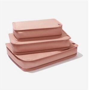 HANKY PANKY Pink Mauve 3 Piece Packing Cubes NWT Luggage Packing Bags